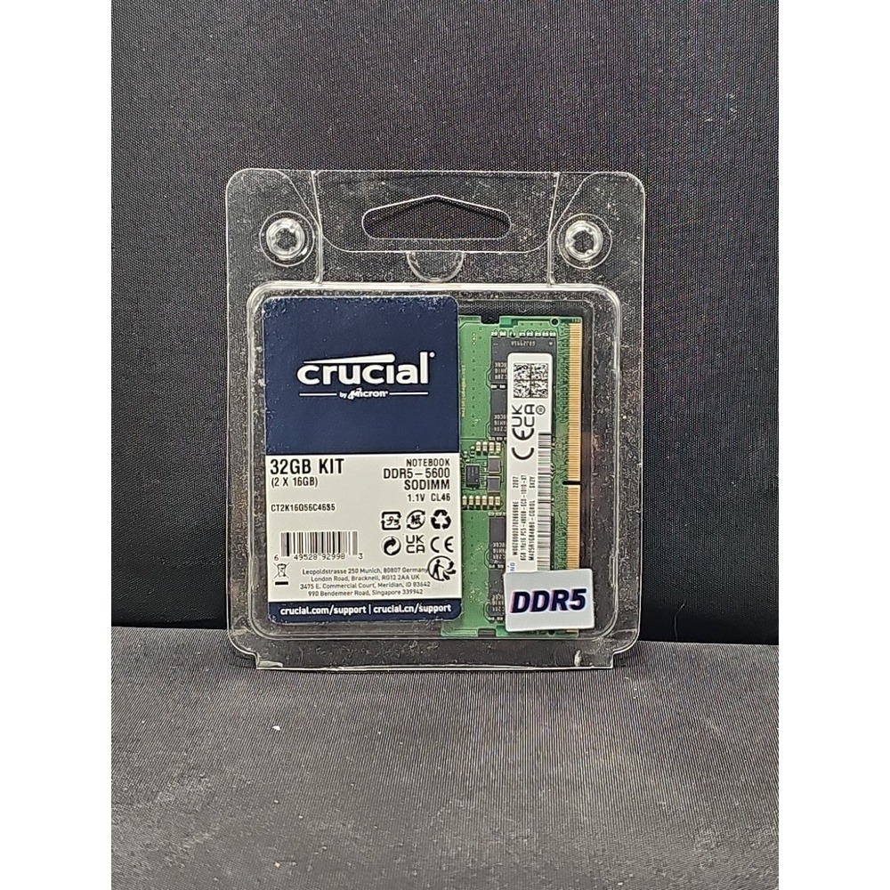 New Crucial 32GB (2x16GB) DDR4-3200 SODIMM NoteBook CT2K16G4SFRA32A 1.2V CL22